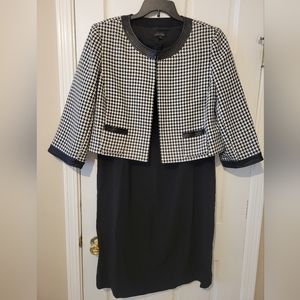 Tahari! 2 PC Houndstooth Jacket and Dress